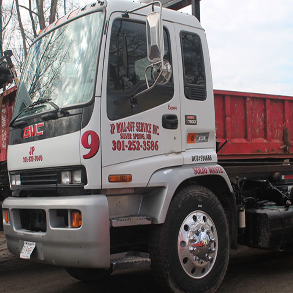 JP Roll-Off dumpster on the job